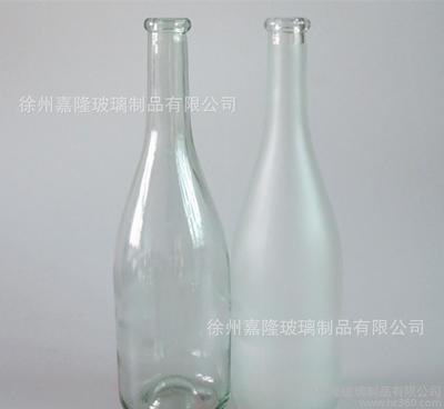 白料透明玻璃白酒瓶 冰/紅酒瓶,可烤花、絲印刷、噴涂加工