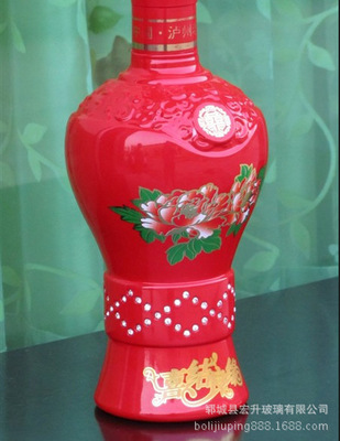 彩色噴涂玻璃酒瓶 精致烤花酒瓶 量大從優 保質保量 圖片_高清大圖 
